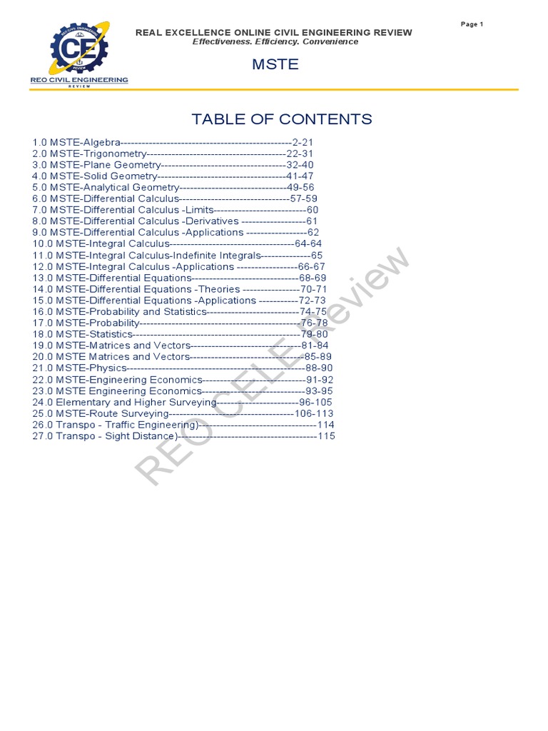 Mste | PDF | Numbers | Equations