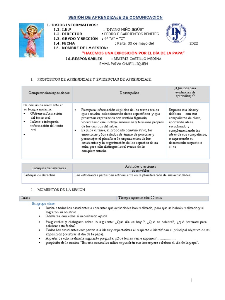 Exposición por el Día de la Papa | PDF | Aprendizaje | Neuropsicología