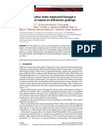 Liquid Refractive Index Measured Through A Refractometer Based On Diffraction Gratings