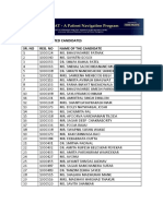 Final List of Selected Candidates For Patient Navigation Program - Kevat