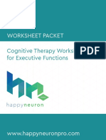 Worksheet Packet: Cognitive Therapy Worksheets For Executive Functions