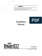 DSC P832 Installation Manual