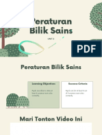 Peraturan Bilik Sains Tahun 3