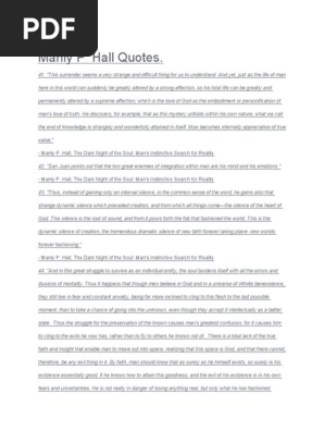 Manly P  Hall Quotes