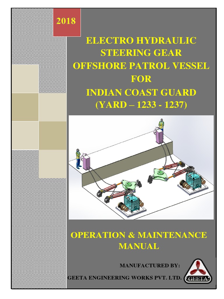 Electro Hydraulic Steering Gear Manual | PDF | Pump | Valve