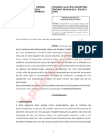 Recurso de Nulidad N° 598-2016-Lima. Fraude Proceal. Prescripción
