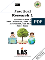 Practical Research 1: Data Collection, Data Gathering Instrument, and Analysis Procedures
