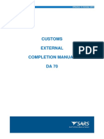 SC CF 32 Completion of DA 70 External Manual