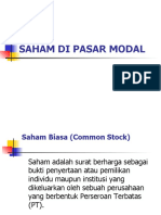 Saham Di Pasar Modal