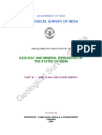 Report Tamil Nadu State Geology and Mineral Maps Geological Survey of India