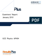 Physics Unit 4 6PH04 January 2010 ER