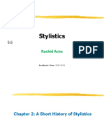 Stylistics 2 A Short History of Stylistics