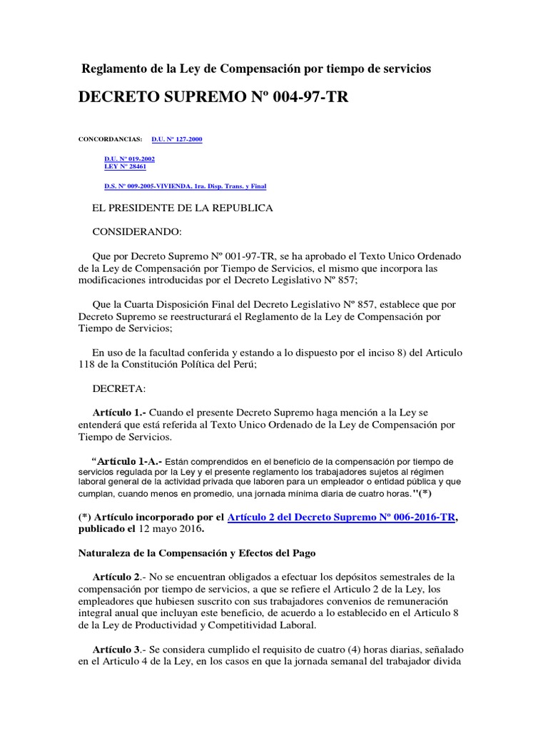 Reglamento Cts PDF Salario Bancos