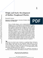 Origin and Early Development of Rubber-Toughened Plastics: I Îature