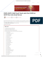 POP3, SMTP, IMAP Là Gì - Danh Sách Port POP3 Và SMTP Port Trên Email Server