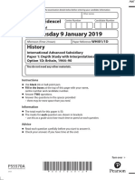 January 2019 (IAL) QP - Paper 1 Option 1D Edexcel History A-Level