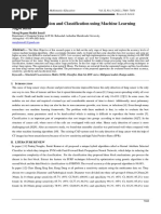 Lung Cancer Detection and Classification Using Machine Learning Algorithm