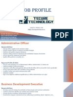 02 List Out Various Job Openings in TECURE TECH.