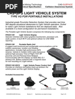 Cas-Gps Light Vehicle System: Type VG For Portable Installations