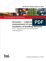 Acoustics. Laboratory Measurement of Sound Insulation of Building Elements. Requirements For Test Facilities and Equipment