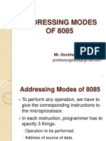 Addressing Modes OF 8085: Mr. Gursharan Singh Tatla