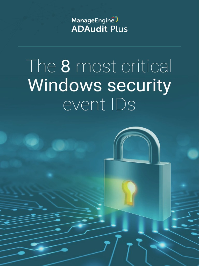 The eight most critical windows event ids pdf login user computing 