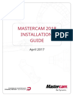 Mastercam 2018 Installation Guide: April 2017