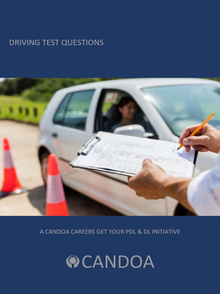Common Driving Test Questions PDF Traffic Headlamp
