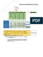 Homogeneidad de Varianzas