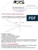 Exercices Corrigés Lois de Descartes