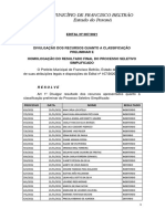 007 20 Divulgação Recursos e Homologação Resultado Final