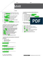 THINK L1 Unit 2 Grammar Practice