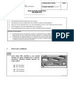 5° Matemática Evaluación