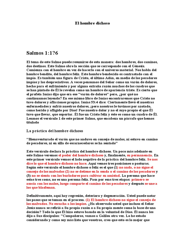 Salmos 1 Pdf Pecado Cristo Título