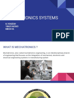 Mechatronics Systems: K.Yogesh 18A31A0365 Mech-B
