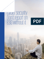 Cyber Security: Don't Report On ESG Without It