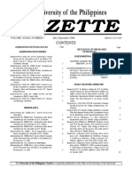Gazette: The University of The Philippines