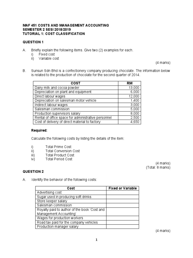Cost Classification for Decision Making | PDF | Cost | Expense