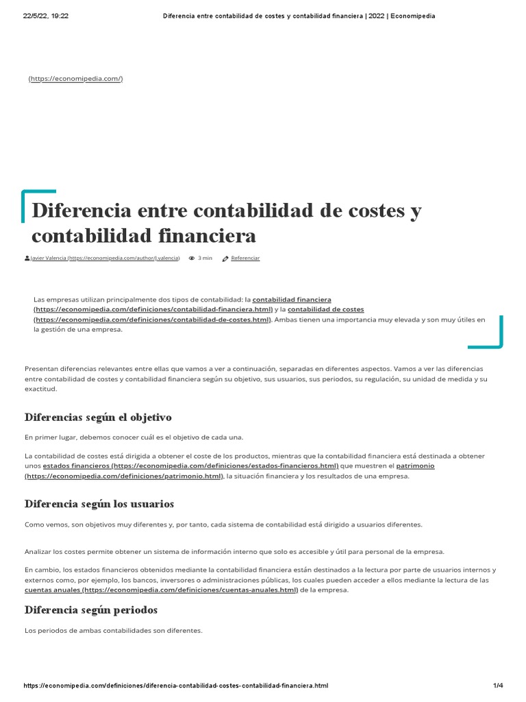 Diferencia Entre Contabilidad De Costos Y Contabilidad Financiera – ONKYH