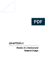 CH Apter-I I: Review of Literature and Research D Esign