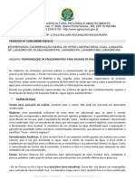 NOTA TÉCNICA N° 01.2016 - PADRONIZAÇÃO DE PROCEDIMENTOS PARA ENSAIOS DE ÁGUA