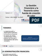 La Gestión Financiera y la Tesorería como fuente de creación de valor