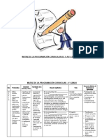 Matriz de Programación Curricular de 1 a 6 Grado - 2022