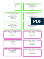 Label Nama Pemenang