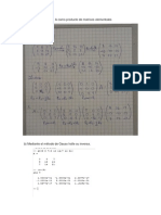 A) Expresar La Matriz A Como Producto de Matrices Elementales