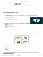 Examen de Grado 7 Biologia Segundo Periodo y 3 Corte