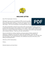 Welcome Letter 2