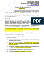 Mente de Guerreros, Espíritu de Carpinteros. 21.08.20. Pr. Ap. Josué Aré