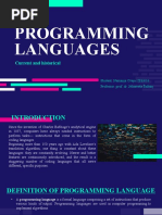 Programming Languages - Current and Historical, Nemanja Cvejić