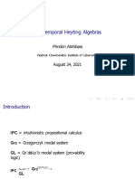 On Temporal Heyting Algebras: Phridon Alshibaia